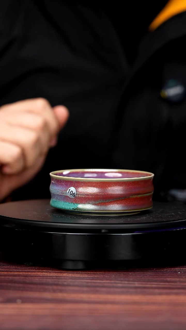 其他钧瓷106#盼龙窑一级品原矿钧瓷大竹节普洱杯