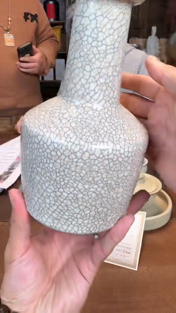 【闪购商品】瓷片@@龙纹宋隐锤头瓶1777