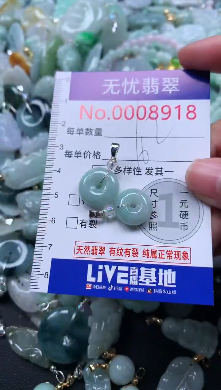 颈饰未镶嵌翡翠8918