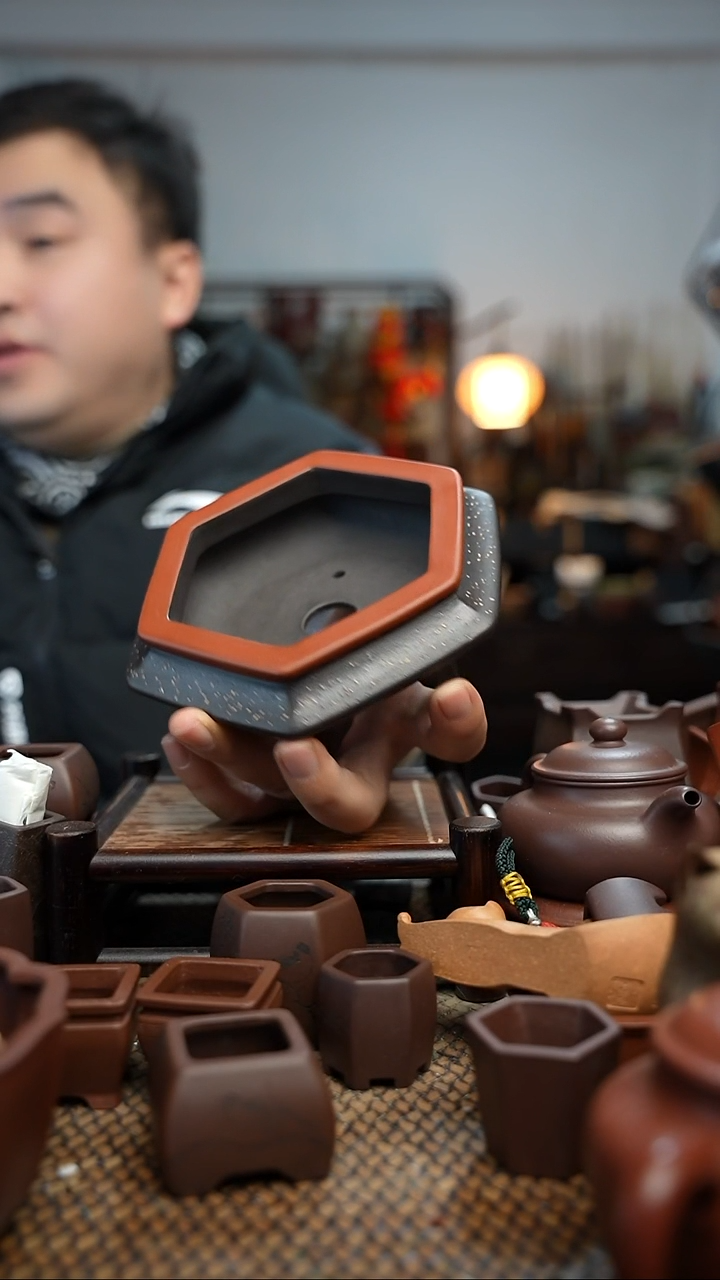 紫砂花盆用****1長木軒精品紫砂