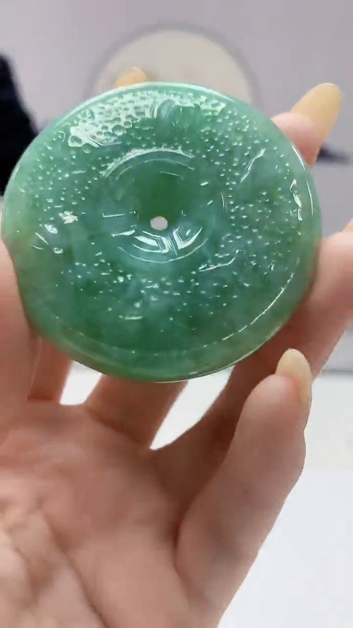 定制翡翠未镶嵌4969DD-毛货挂件80