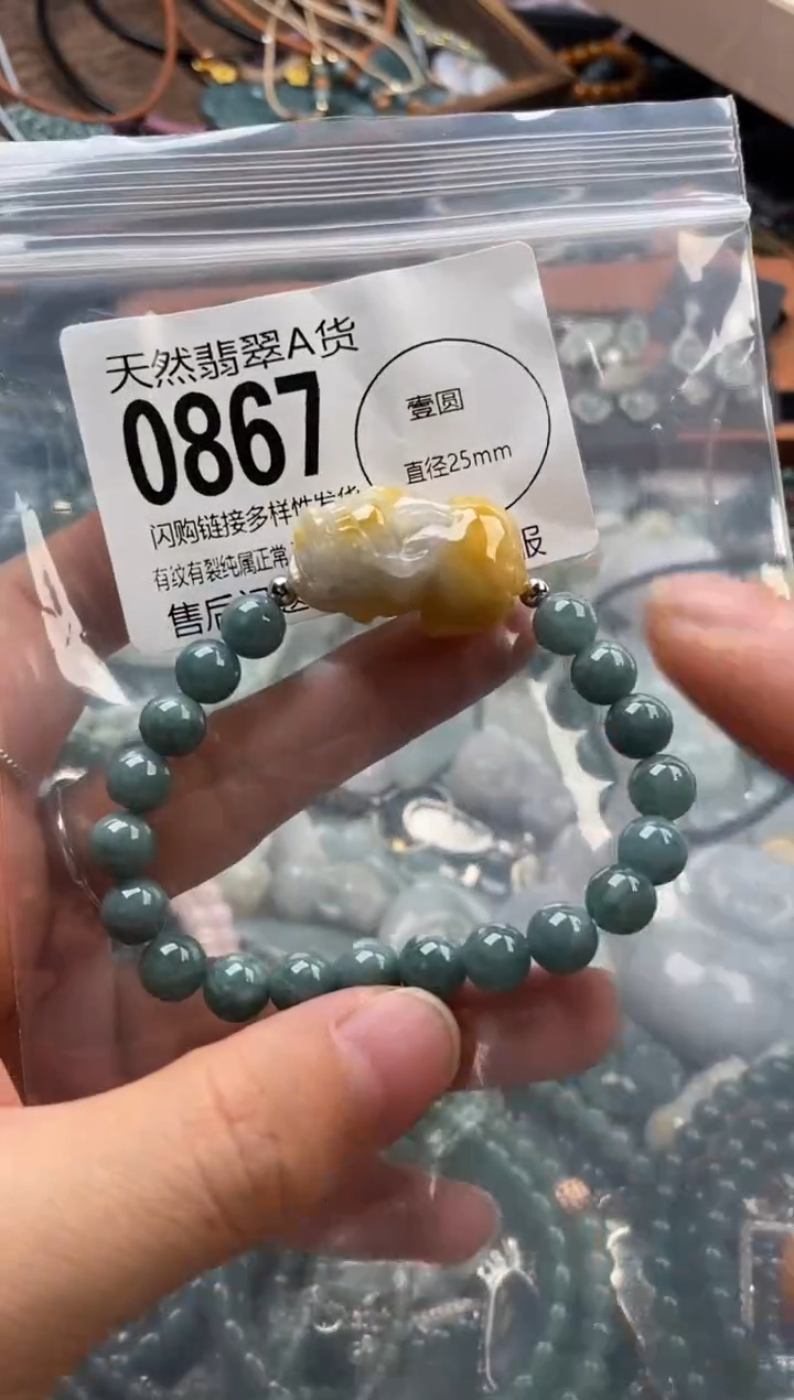 颈饰未镶嵌翡翠翡翠0867