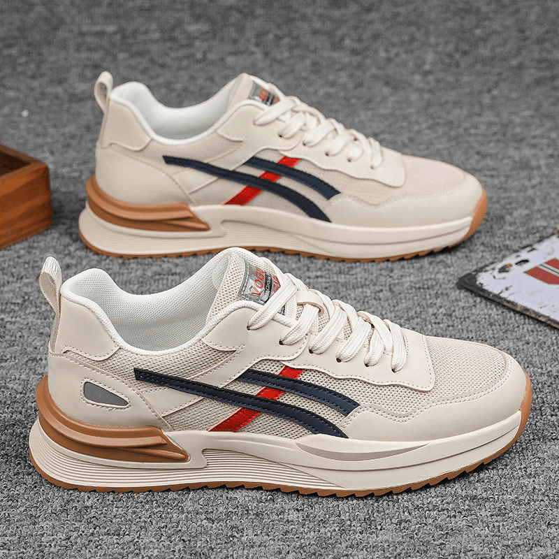 028RF男鞋新款休闲运动鞋男士网面透气防臭百搭潮鞋时尚