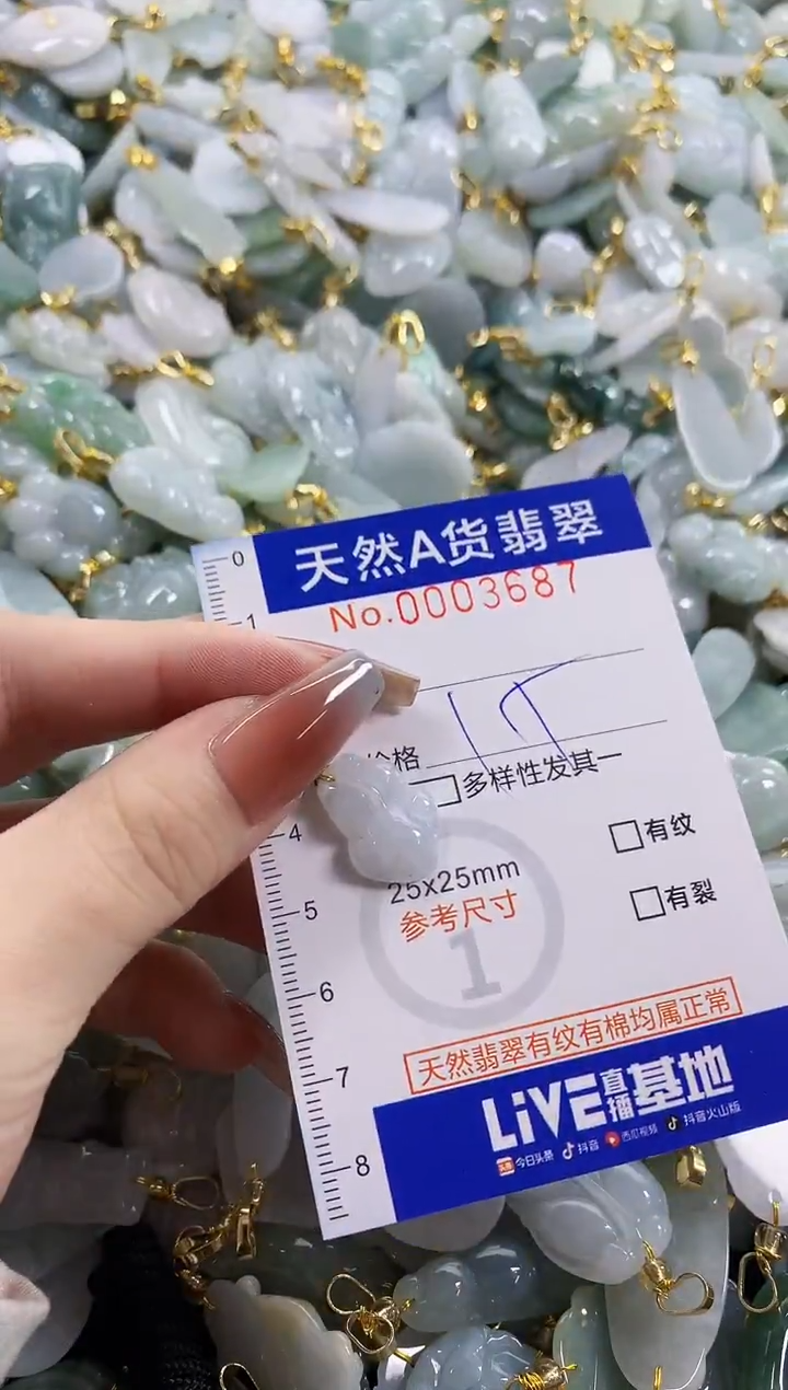 颈饰未镶嵌翡翠天然A货翡翠