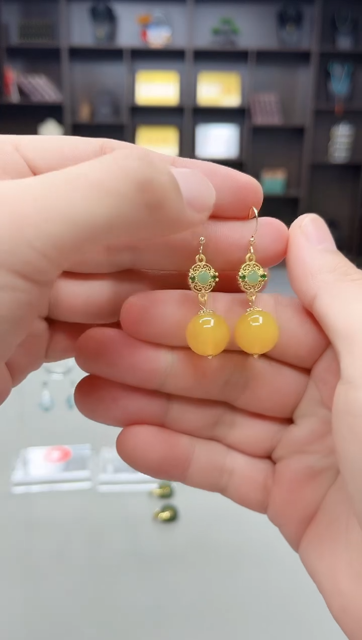 未镶嵌耳饰玛瑙/玉髓202000