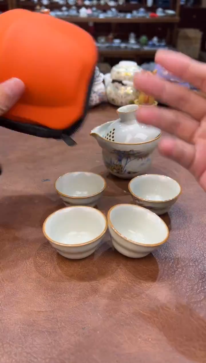 真的很便宜会开片的旅行茶具