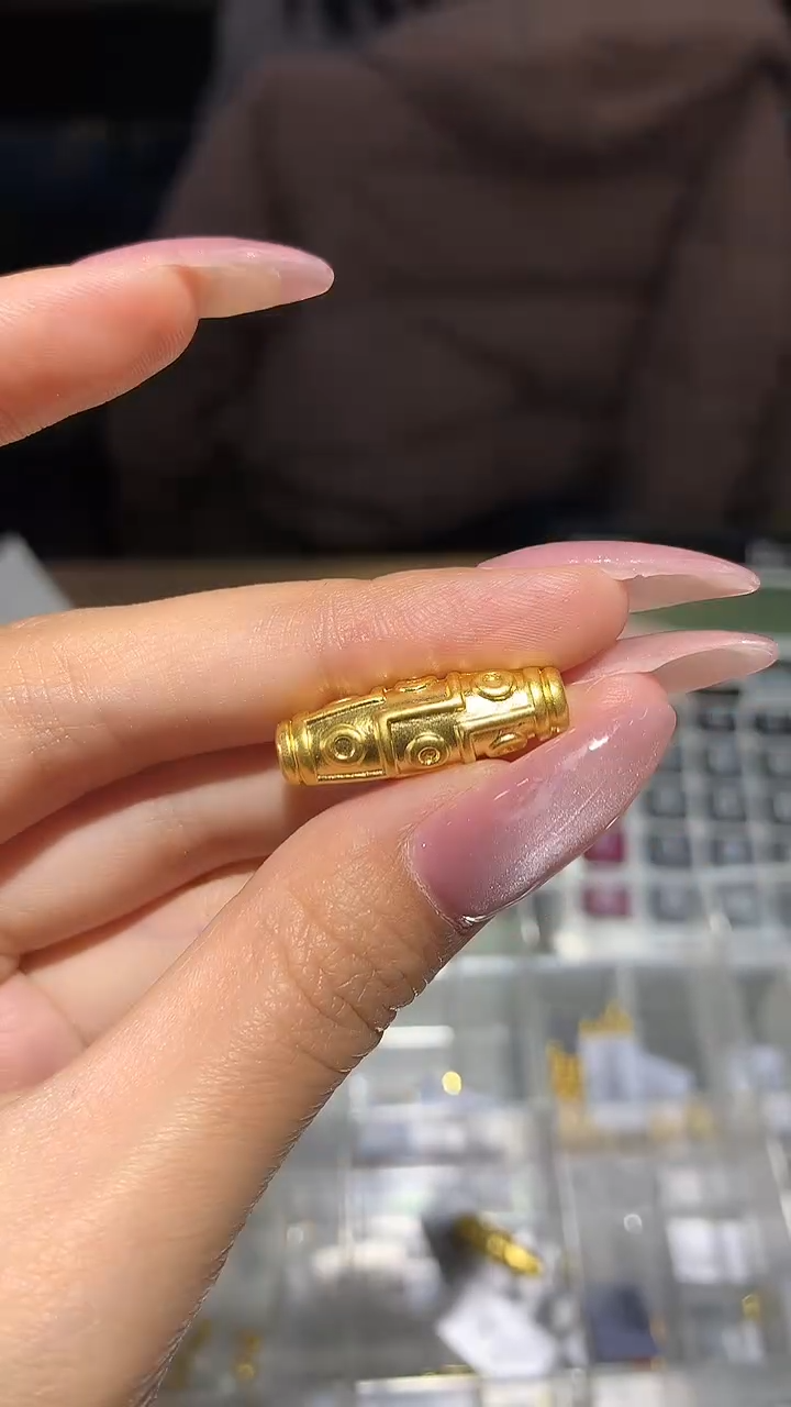 【闪购商品】定制足金手饰金刚杵吊坠