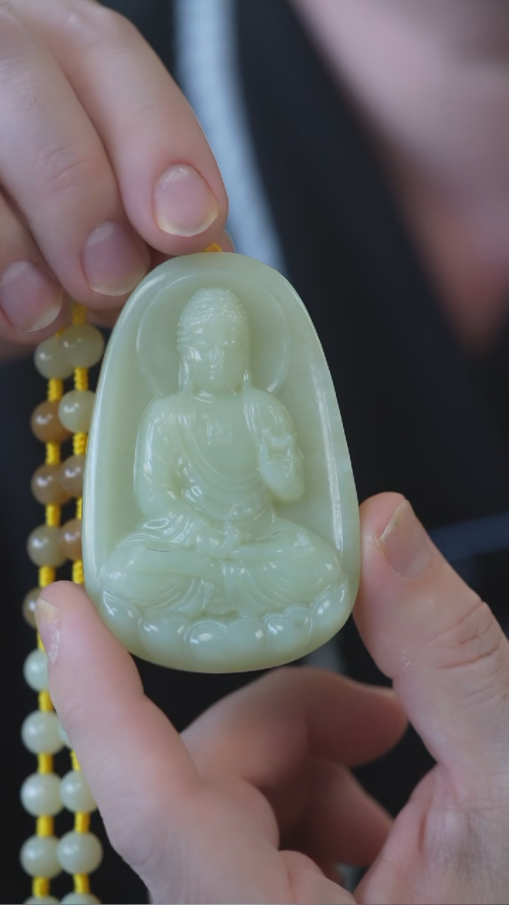 颈饰未镶嵌和田玉阿弥陀佛