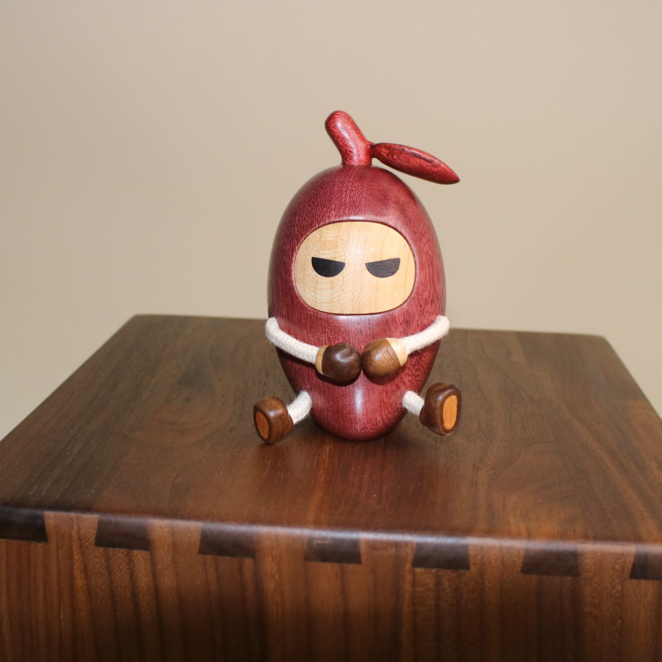 ⟦紫苏芒果木质⟧实木制作卡通芒果桌面装饰摆件木质摆件实木摆件