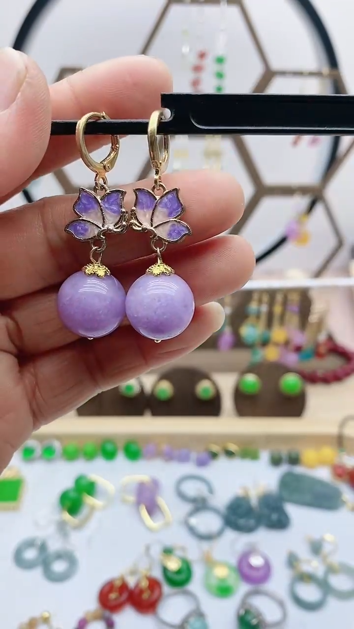 未镶嵌耳饰玛瑙/玉髓70