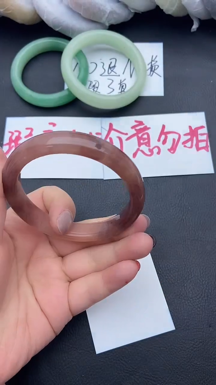 未镶嵌手镯石英质玉瑕疵170+58/59