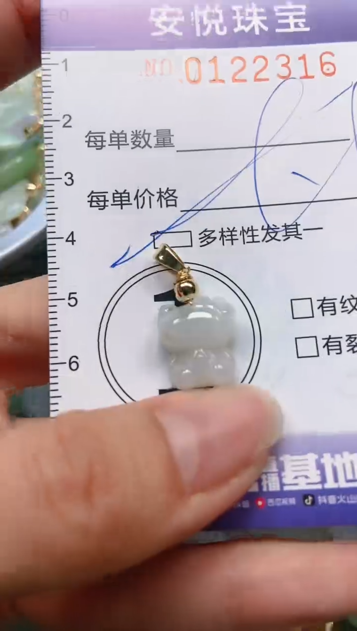 【闪购商品】翡翠颈饰未镶嵌闪购0122316多样性发其一