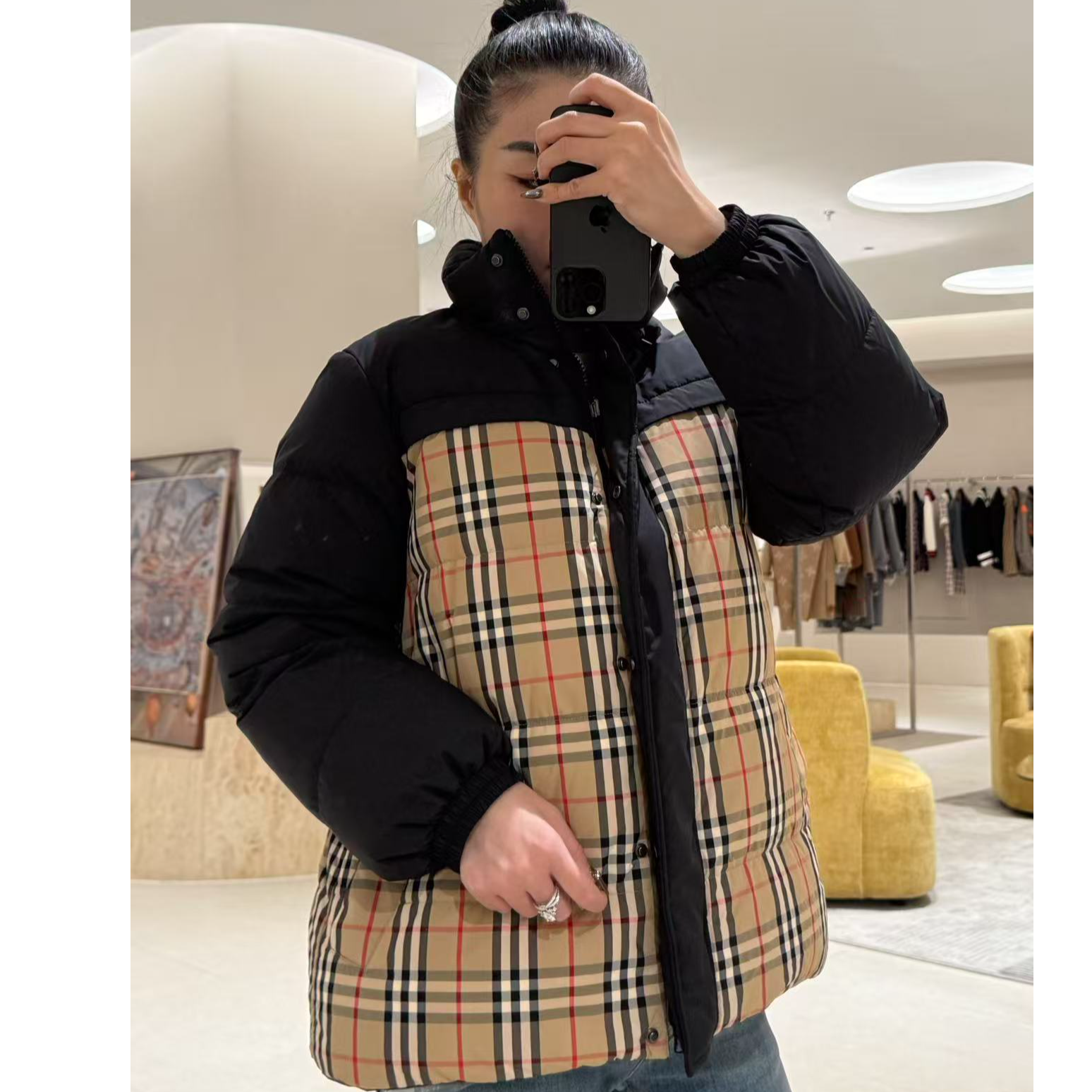 99新 BURBERRY/博柏利 双面穿羽绒服/S码/Xsp39173