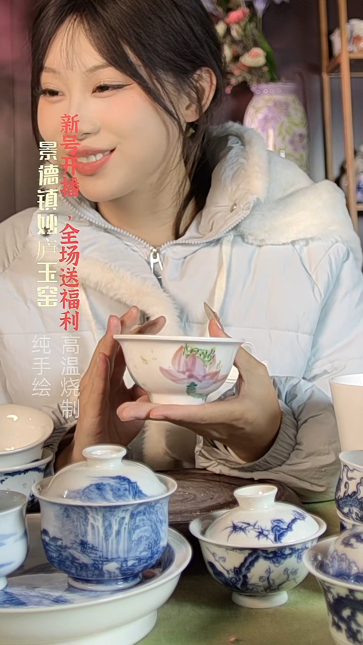 盘陶妙庐玉窑小汤碗微瑕