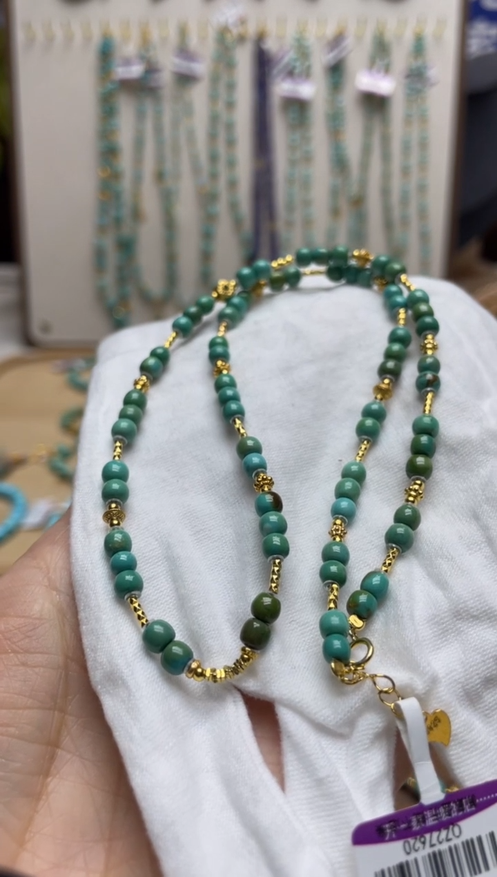 【闪购商品】绿松石项链银S925镶嵌67