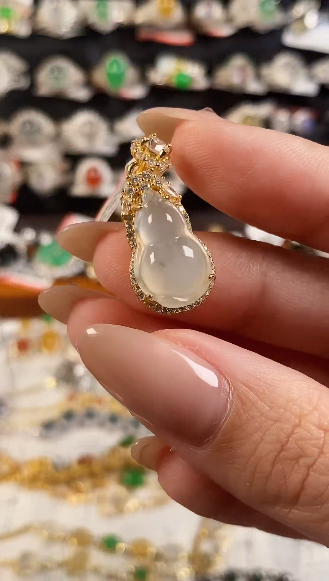 银S925镶嵌戒指翡翠天然A货翡翠91