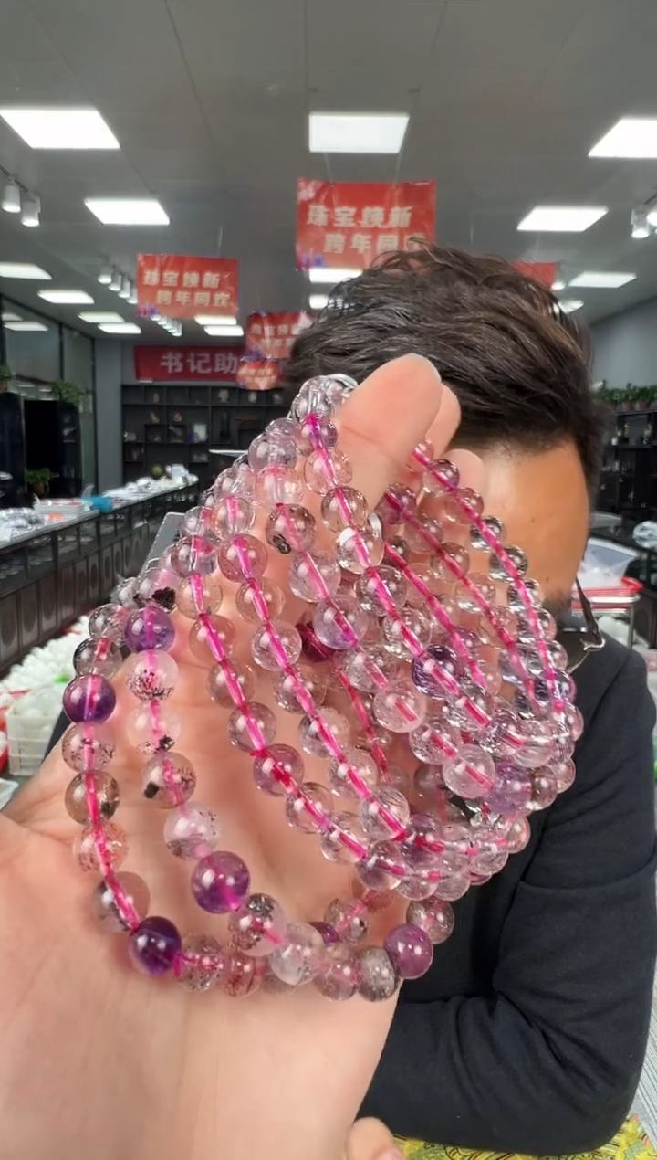 【闪购商品】水晶手链未镶嵌B14 GXL828约7mm多样性发一件