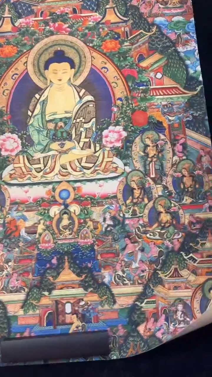 装裱画唐卡藏艺阁高端绘画作品TK16049