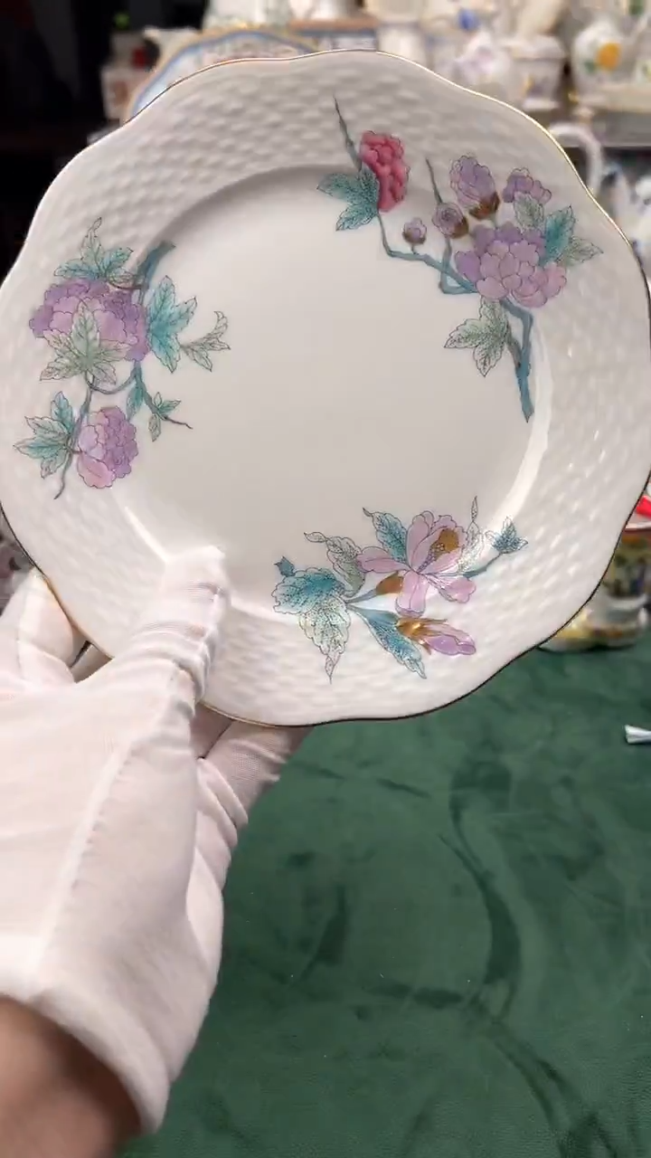 瓷片赫伦新品皇家花园甜品碟