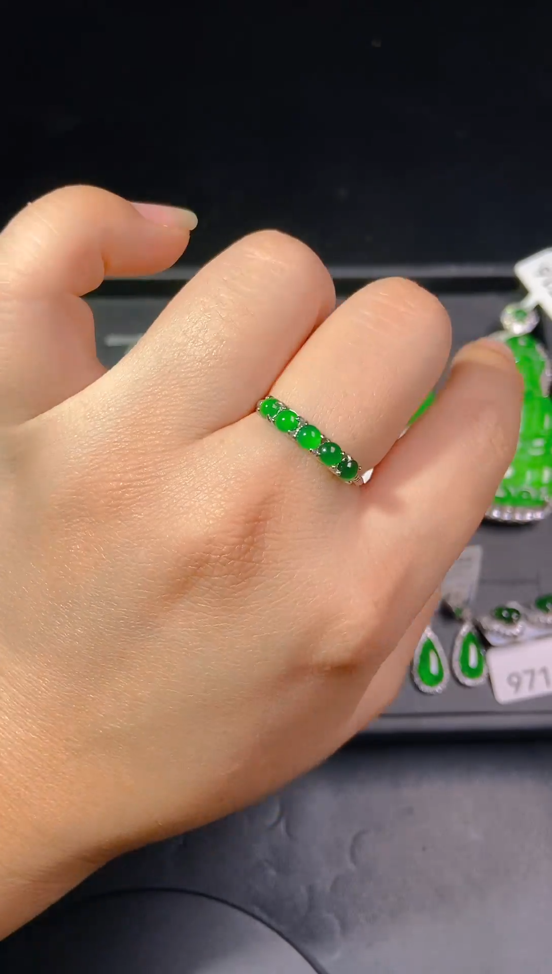 【闪购商品】翡翠戒指未镶嵌天然翡翠a货3