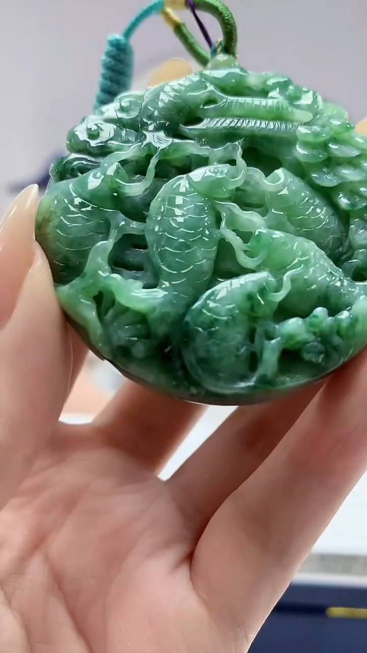 定制翡翠未镶嵌5060DD-毛货挂件88