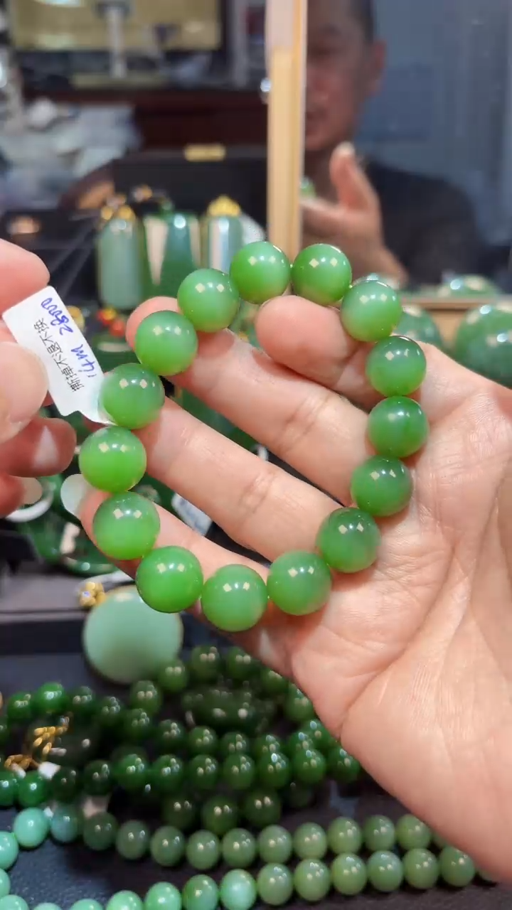 【闪购商品】和田玉（碧玉）手串未镶嵌1