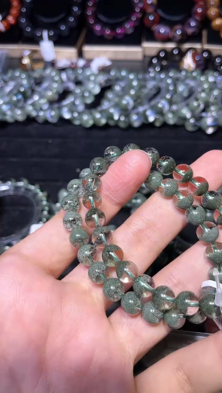 【闪购商品】水晶手链未镶嵌绿幽灵单圈A8（多样性发其一）