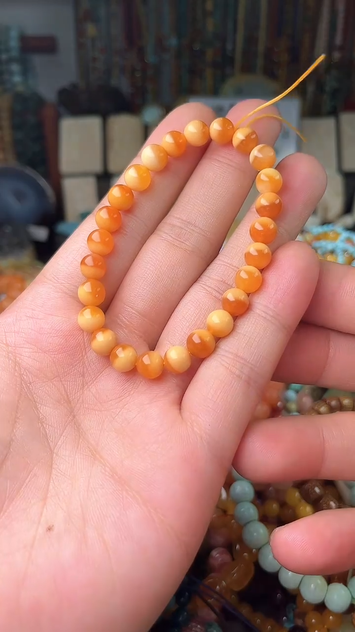 【闪购商品】石英质玉（黄龙玉）.未镶嵌（一物一件）6563