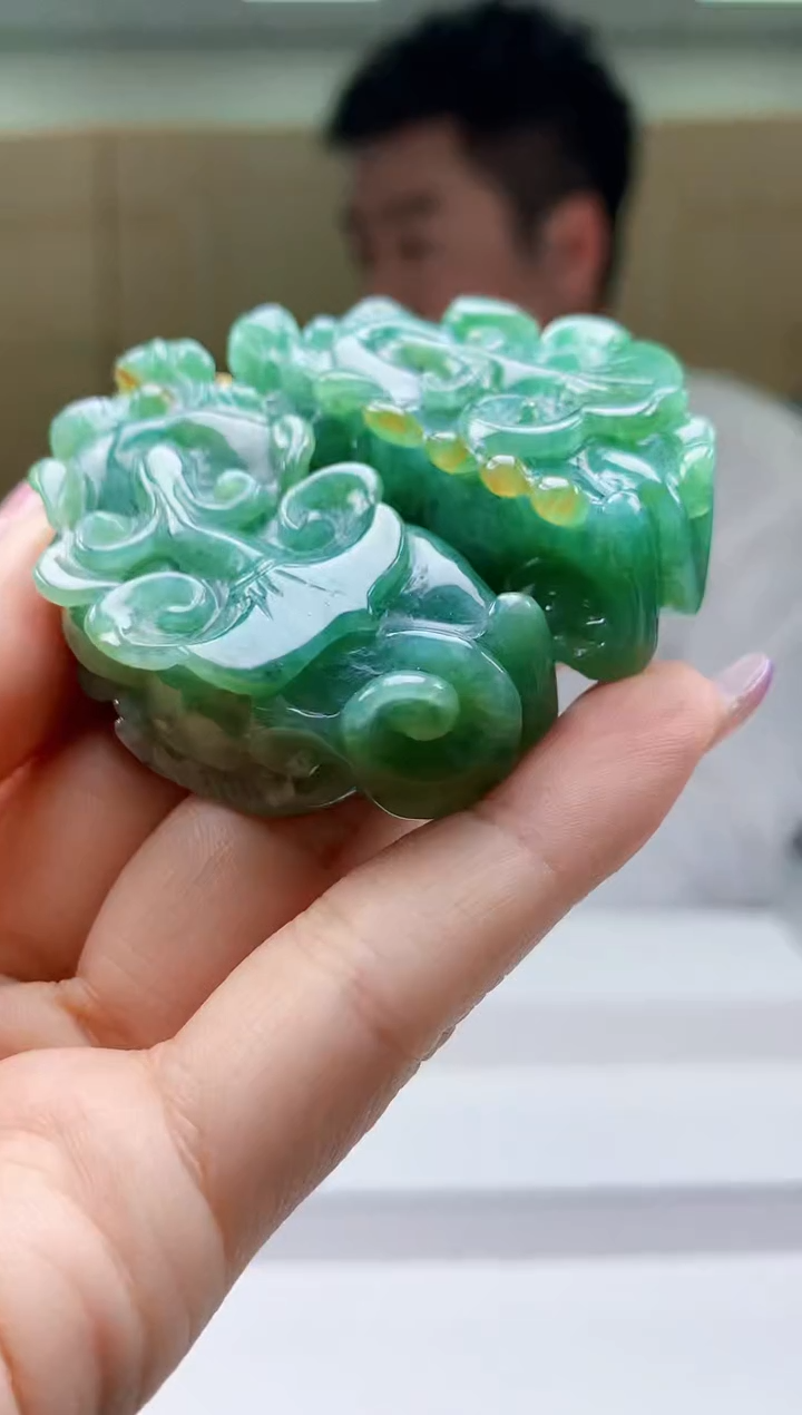 【闪购商品】定制翡翠未镶嵌5028ty-毛货挂件250