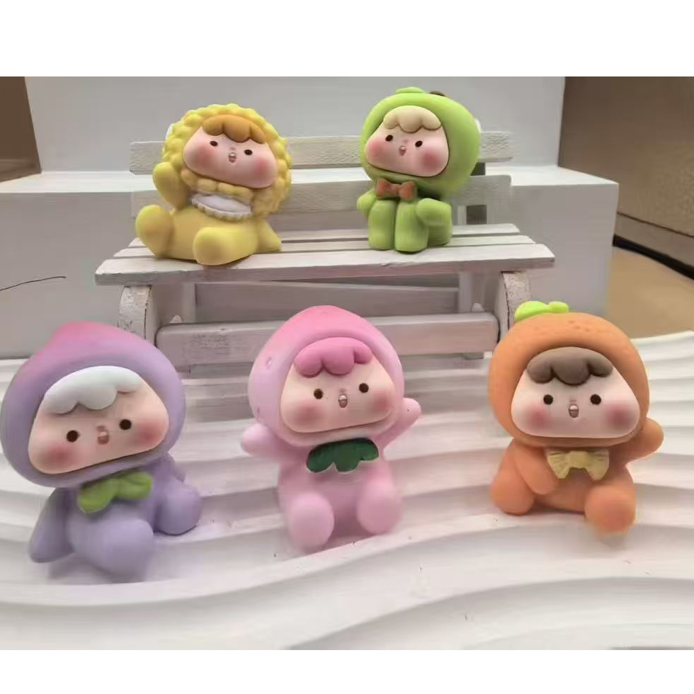 满天星造型水果崽崽diy树脂摆件