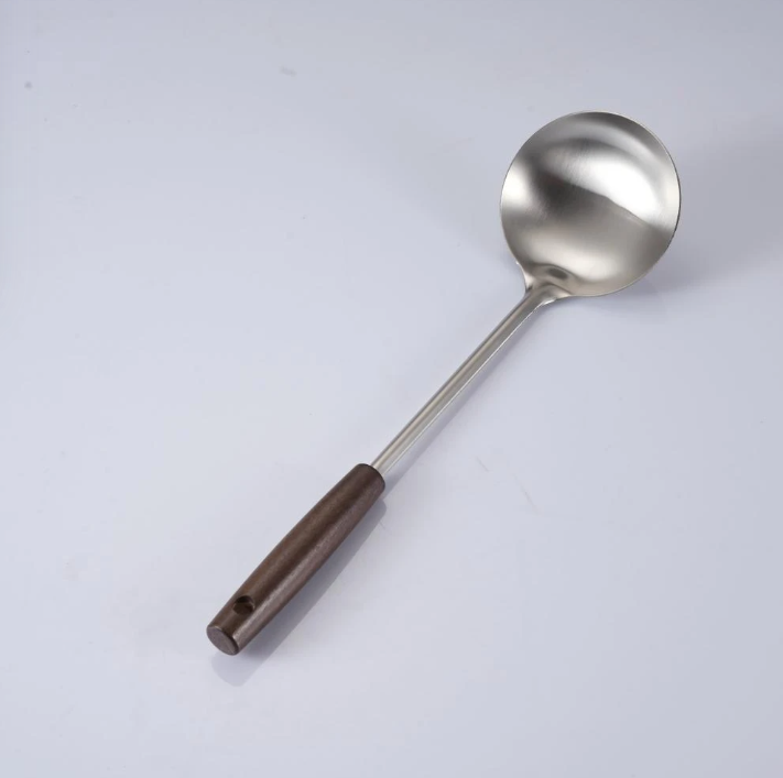 实木手柄古木不锈钢汤勺