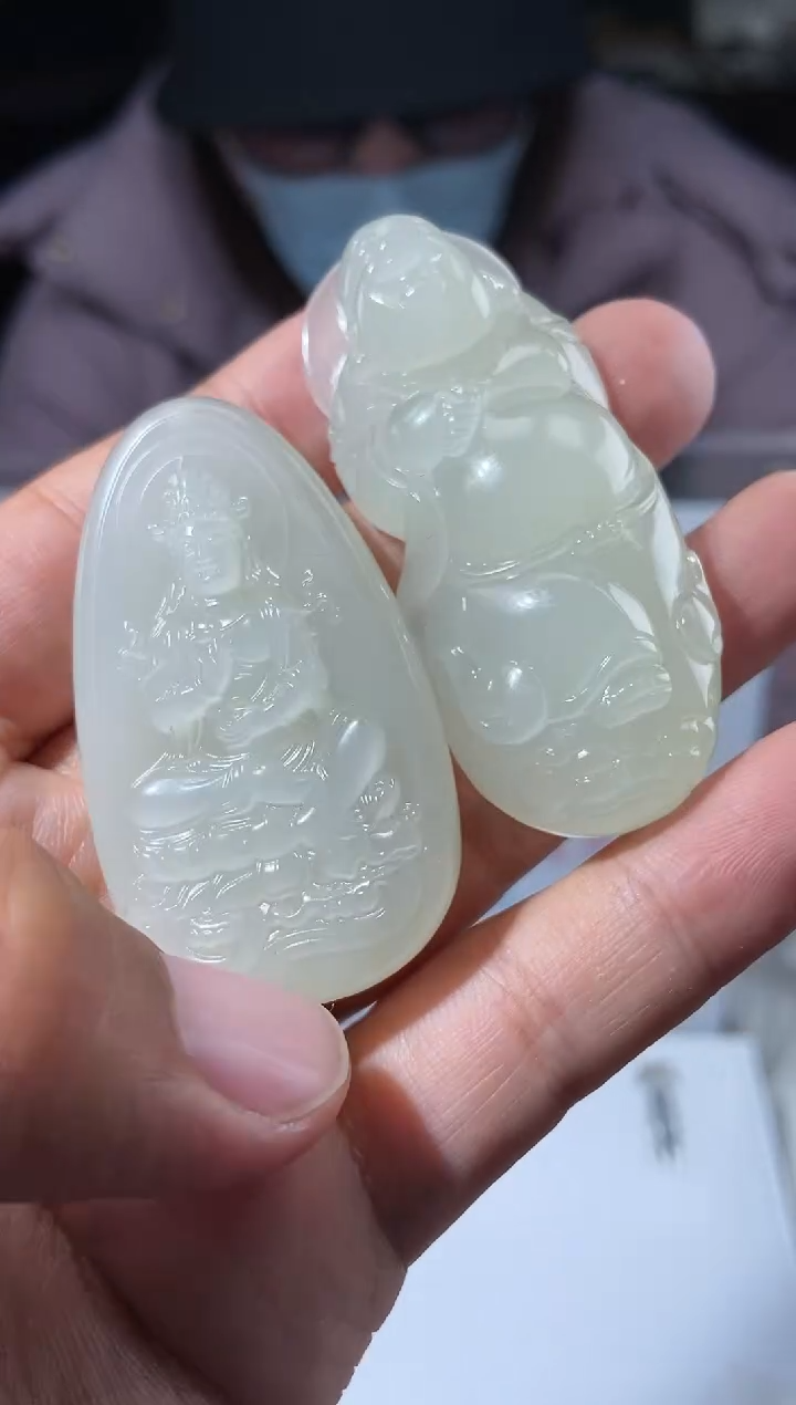 【闪购商品】定制和田玉天然和田玉拍一发一