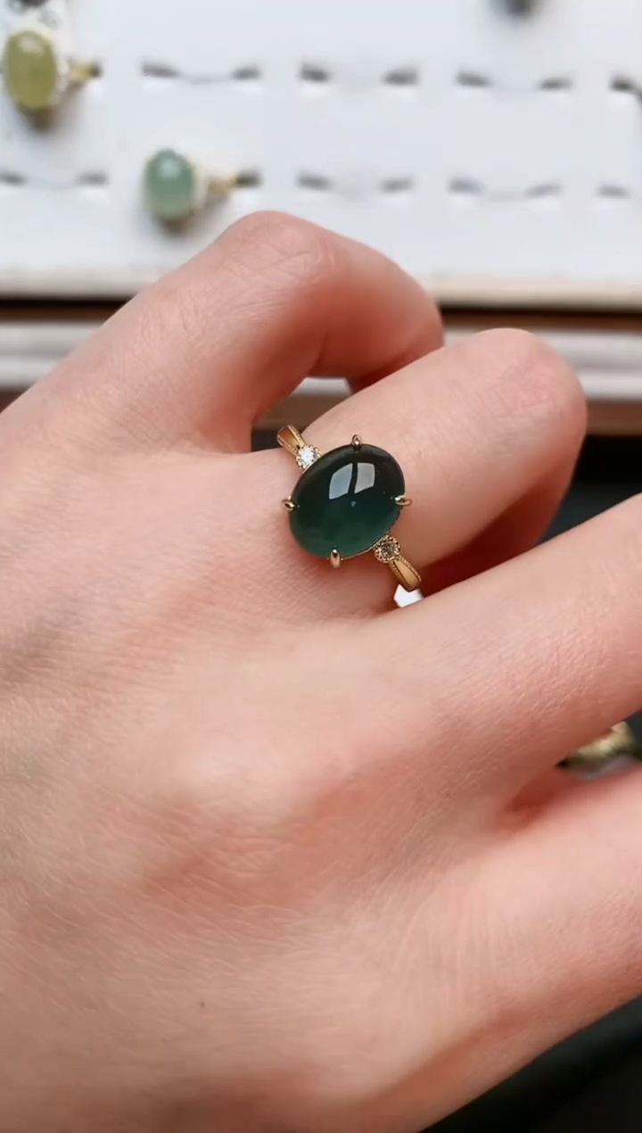 【闪购商品】翡翠戒指银S925镶嵌.....