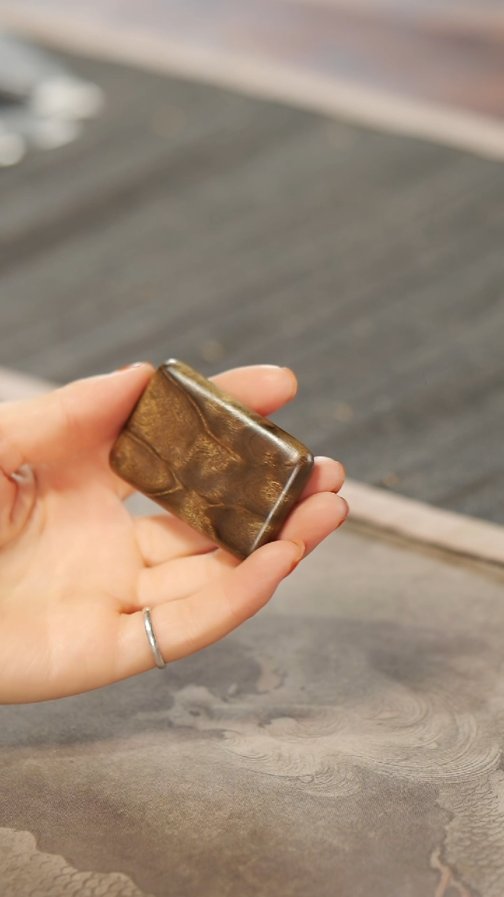 【闪购商品】金丝楠木雕581龙胆纹无事牌吊坠