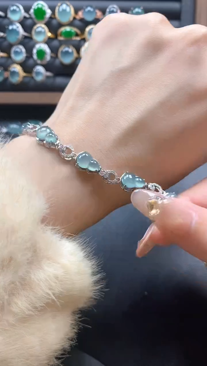 银S925镶嵌戒指翡翠000