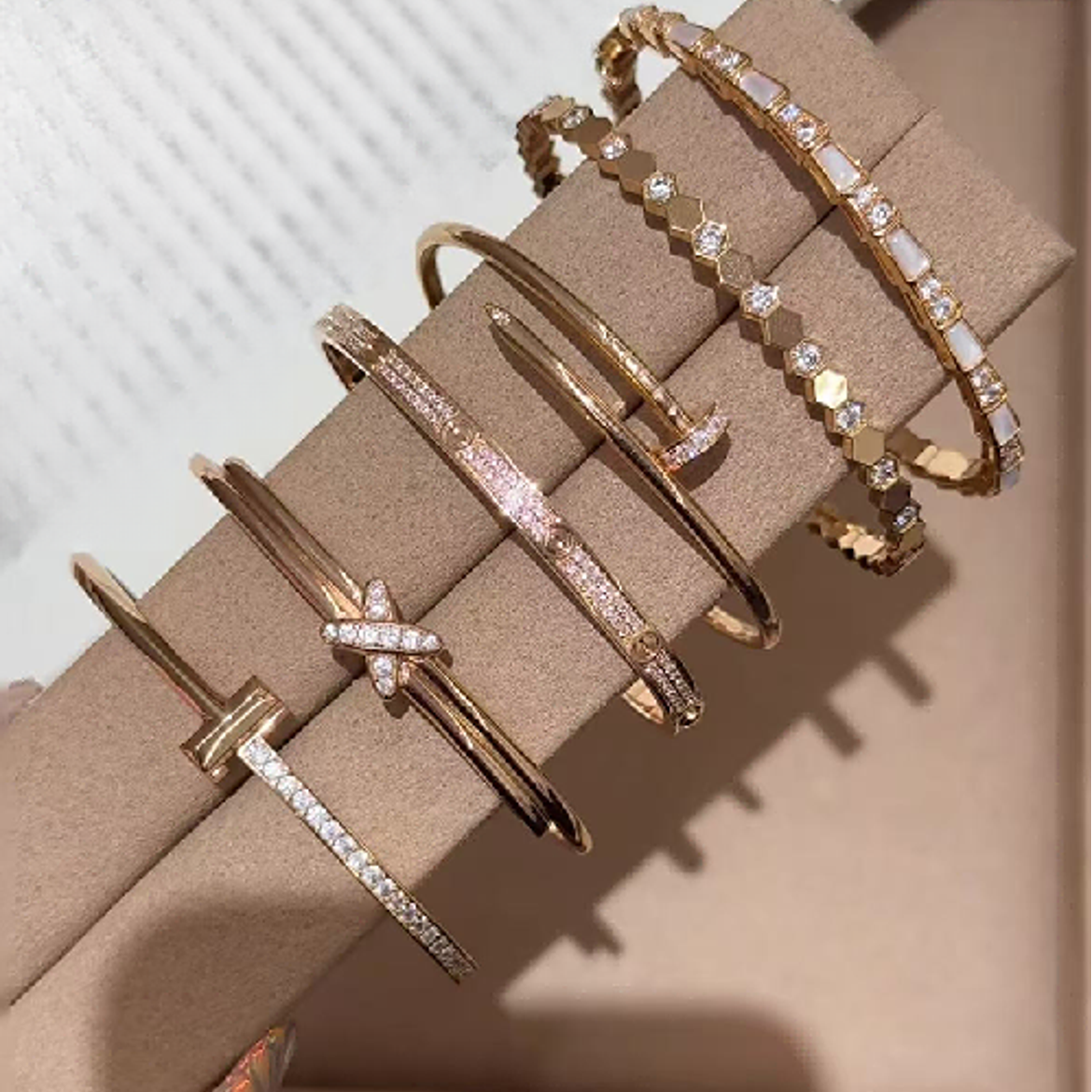 #三男孩专享#002 时尚轻奢 螺旋手镯 双T 绳结万花筒手镯