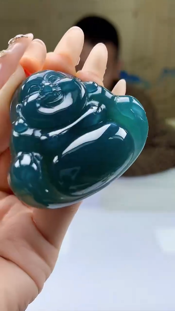 【闪购商品】定制翡翠未镶嵌4812ty-毛货挂件67