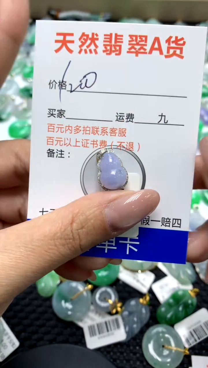 【闪购商品】翡翠颈饰18K金镶嵌111111111