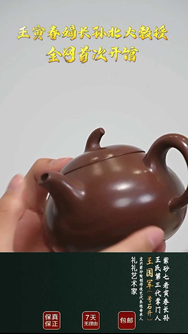 茶壶紫砂WGJ5侧把寅春紫泥270cc