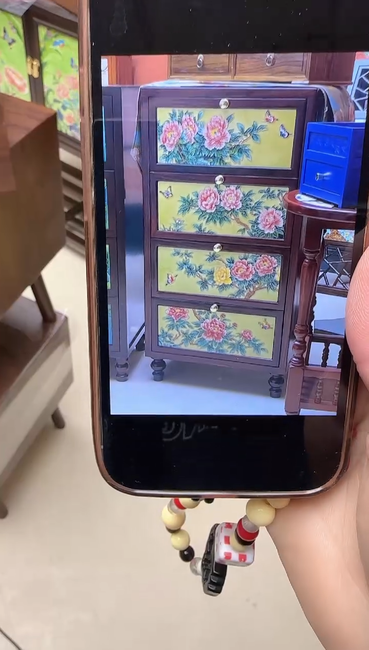 陶瓷  四层牡丹柜子38.50.95 预售