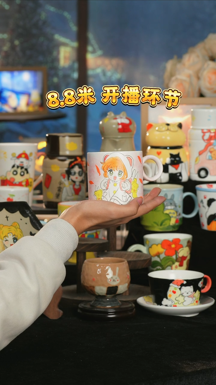 【闪购商品】小幸运纯手工手绘陶瓷