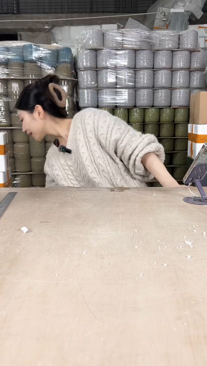 【闪购商品】陶瓷收腰蓝白花中号20x18