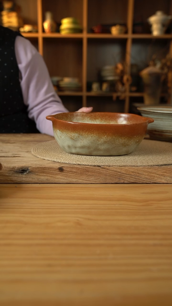 暖阳系列的10英寸双耳深盘1个