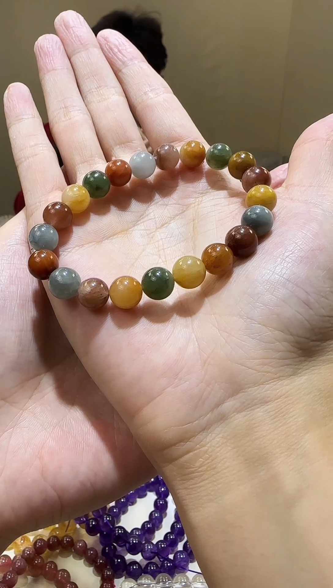 【闪购商品】水晶手链未镶嵌彩兔毛9