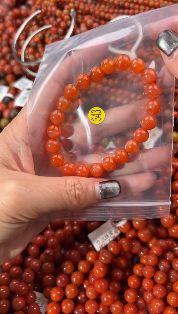 未镶嵌手串南红玛瑙8+