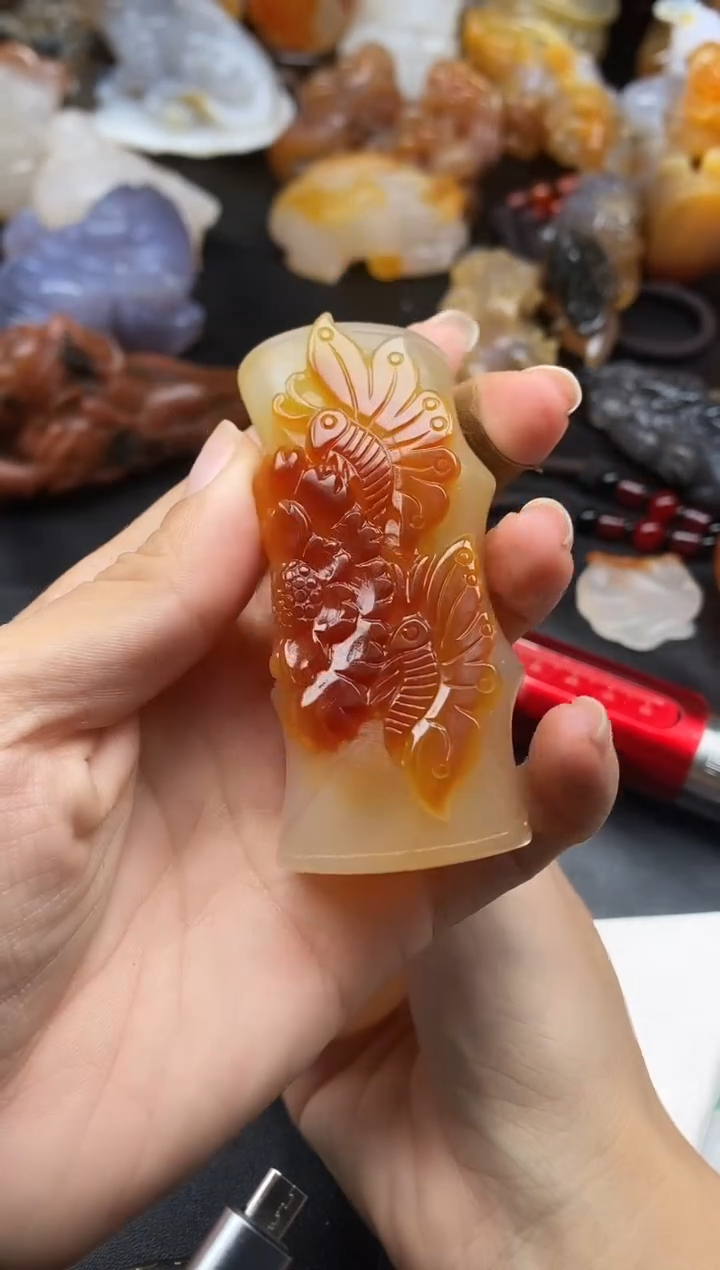 未镶嵌1玛瑙/玉髓拉***子ll