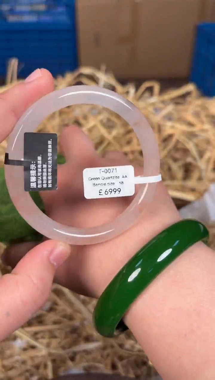 未镶嵌手镯石英质玉T0071