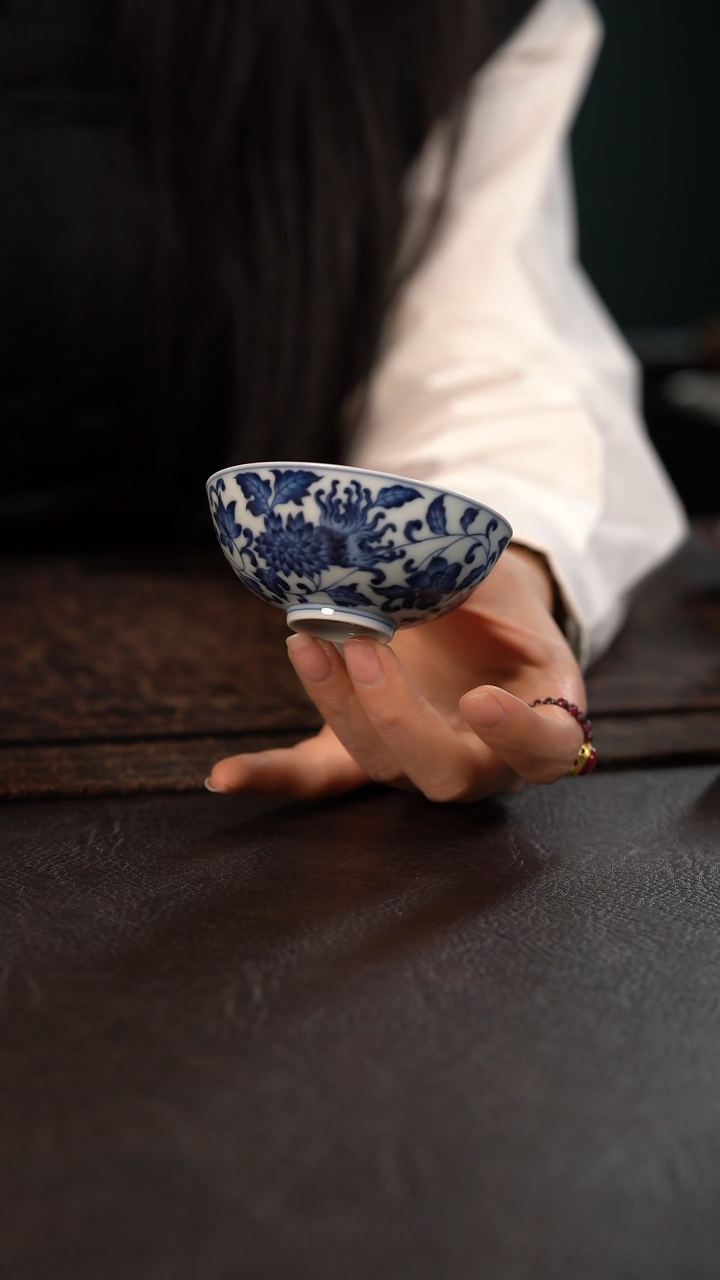 【闪购商品】杯洪印慕明三多缠枝莲普洱杯