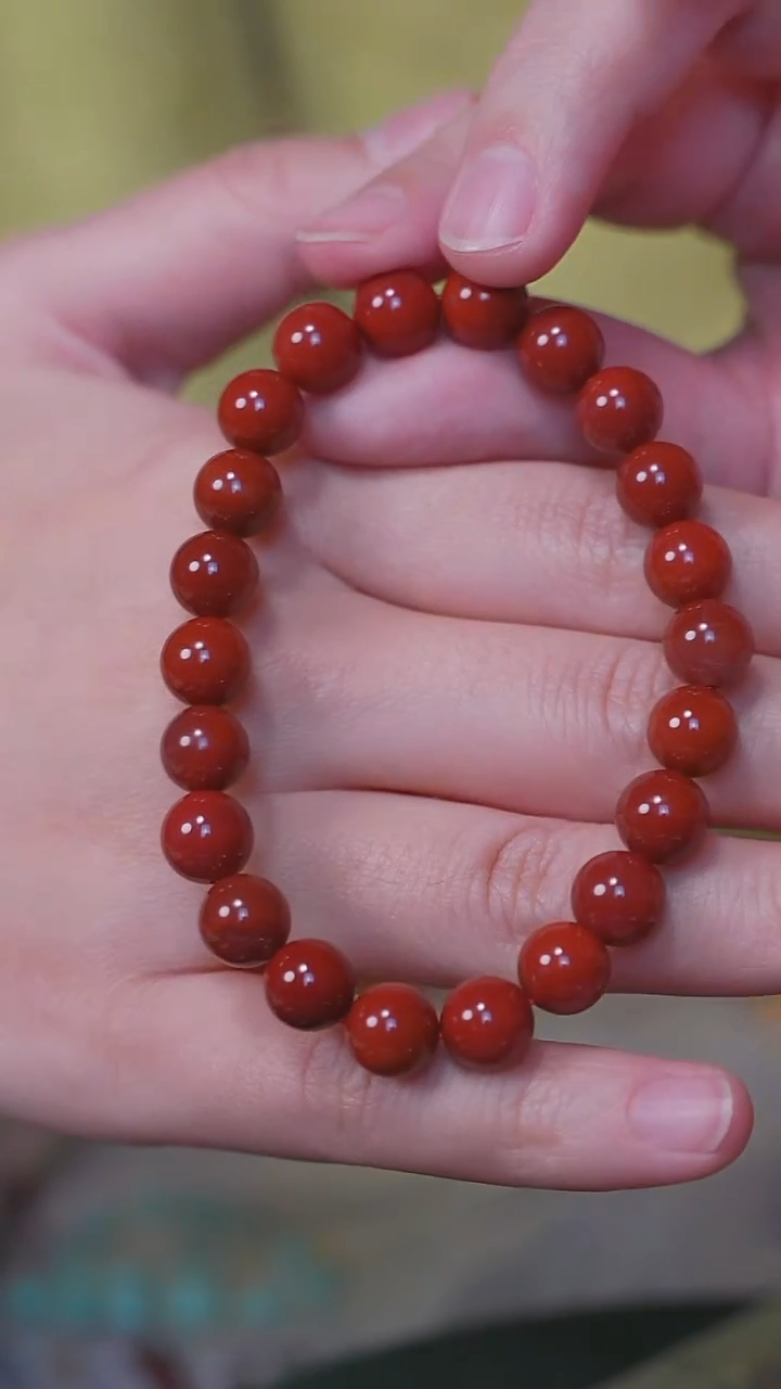 未镶嵌手串南红玛瑙AA/南红手串9-9.5mm