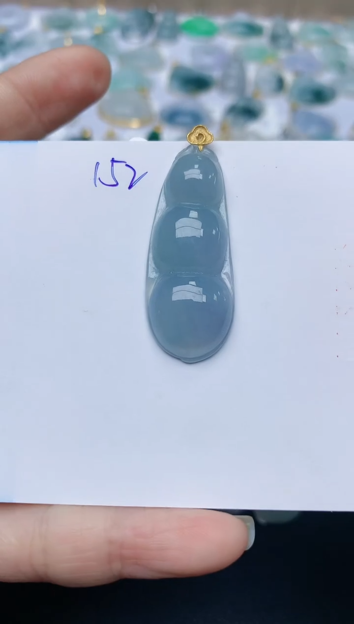 【闪购商品】翡翠颈饰18K金镶嵌天然翡翠A货    152